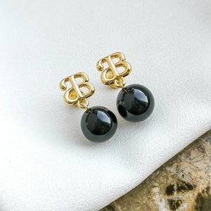 Alicia Bonnie Devotion black/gold Earrings